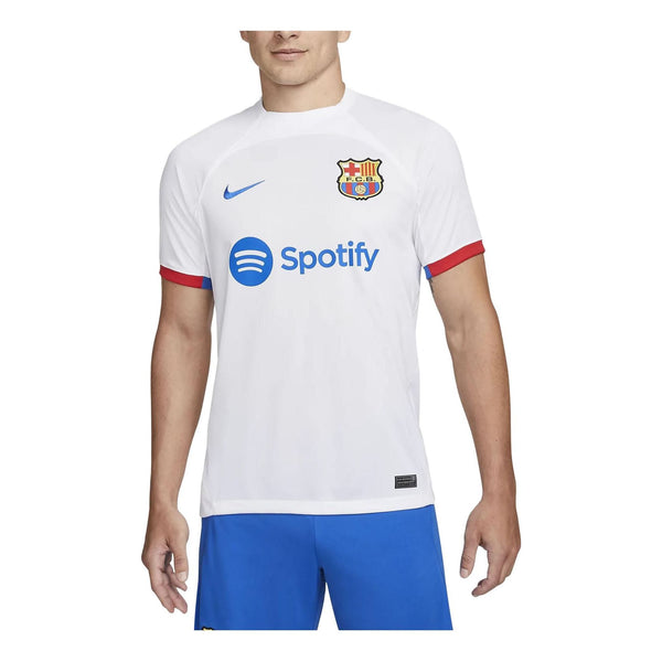 

Спортивная футболка fc barcelona 2023/24 stadium jersey 'white' Nike, белый