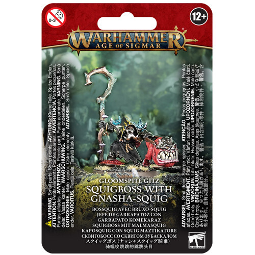 

Миниатюра Games Workshop Warhammer Age of Sigmar: Gloomspite Gitz - Squigboss with Gnasha-Squig