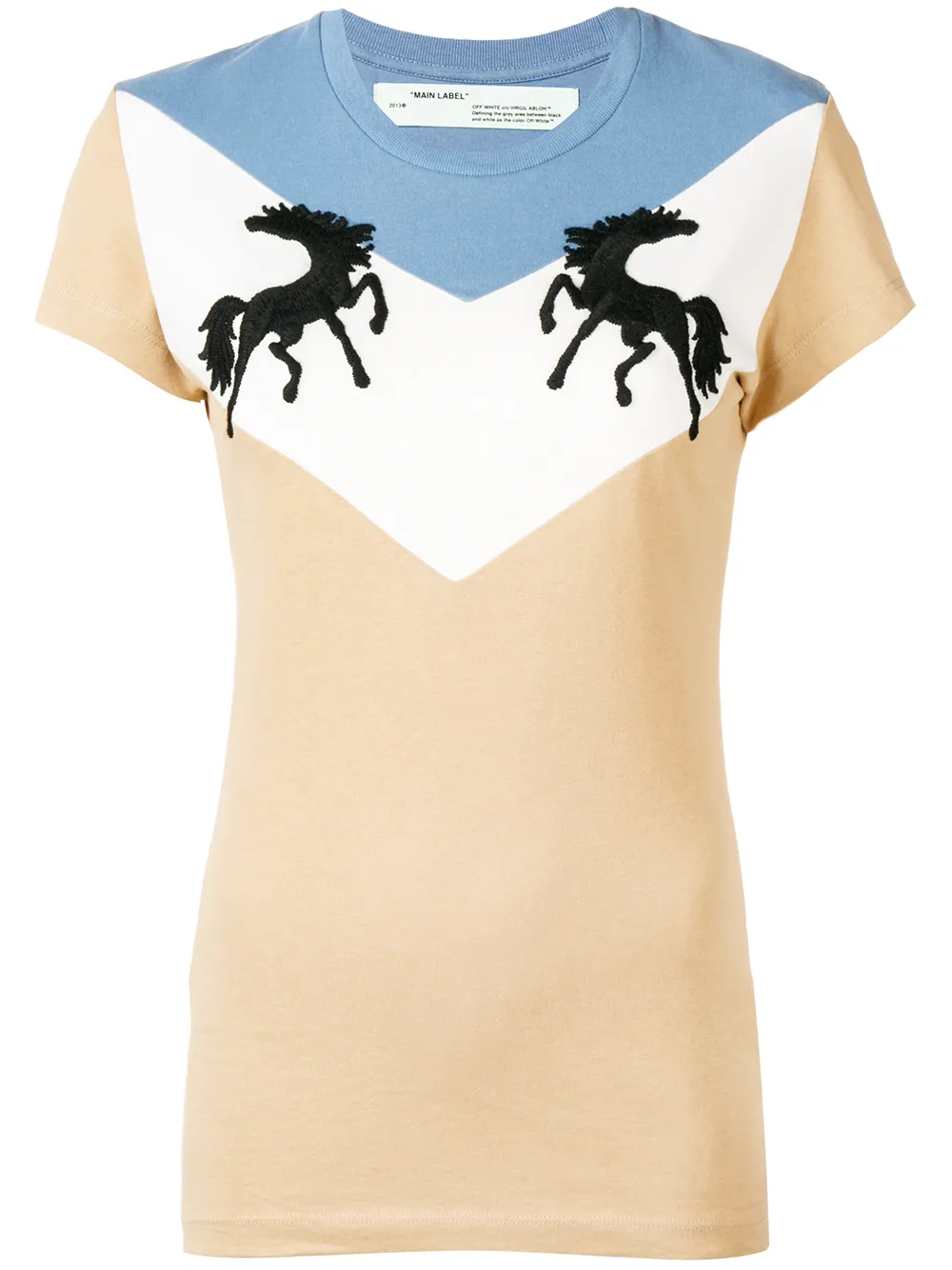 

Twisting Horses T-shirt OFF-WHITE, нейтральный