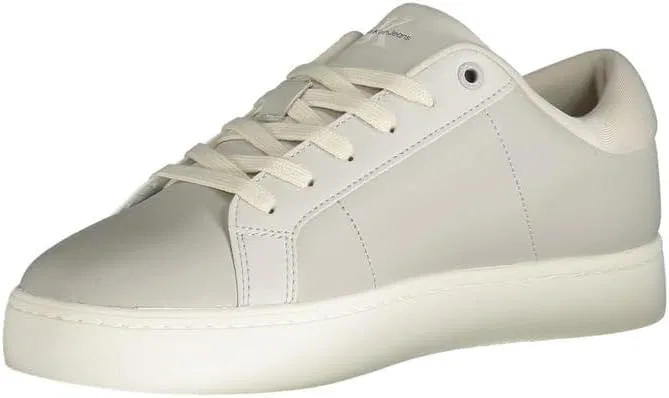 Кроссовки Calvin Klein Herren Cupsole Leder, Grey O Mushroom B White — фото 3