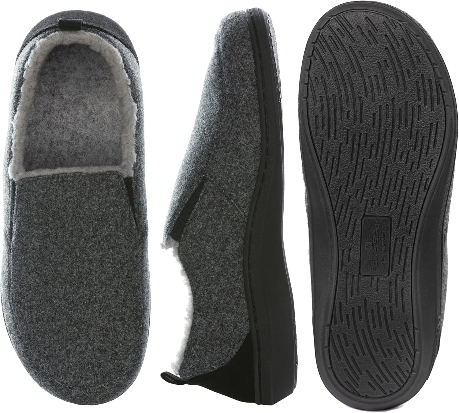 Тапочки ортопедические PowerStep с поддержкой свода стопы, темно-серый — фото 3