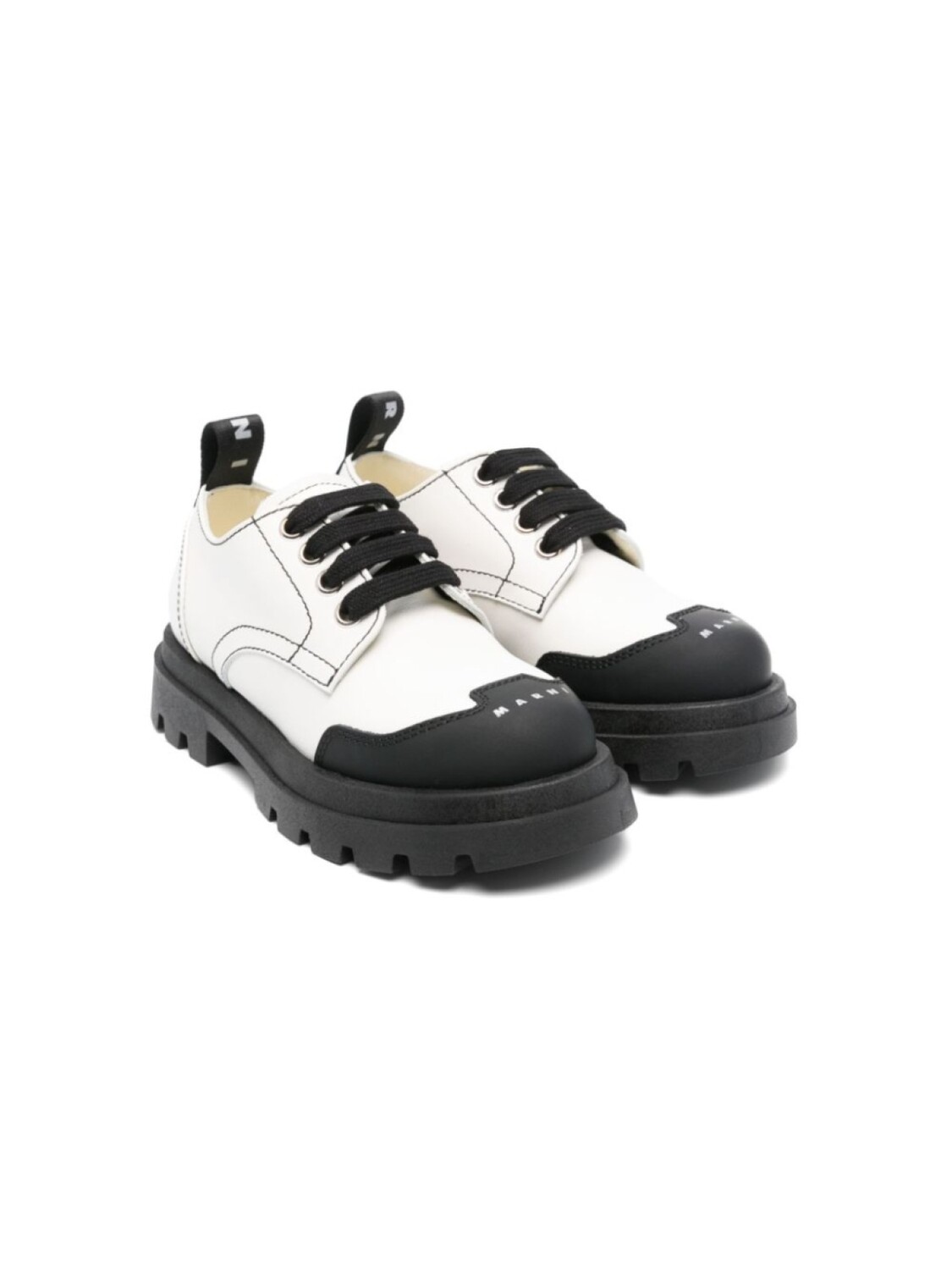 

Кожаные кроссовки Marni Kids, белый