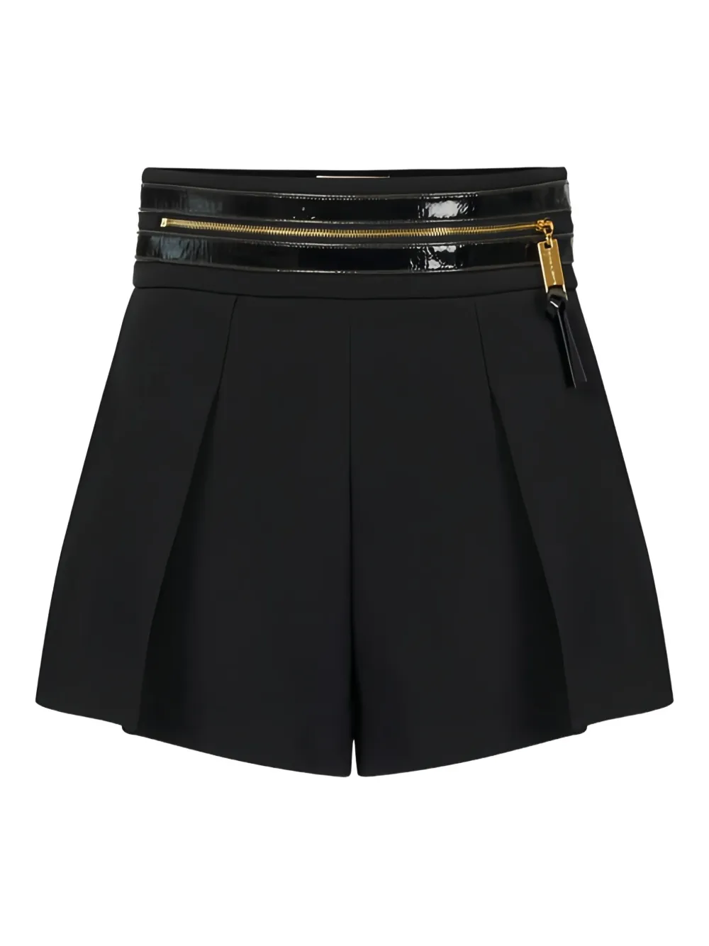 

Шорты с молнией на поясе Elisabetta Franchi, черный