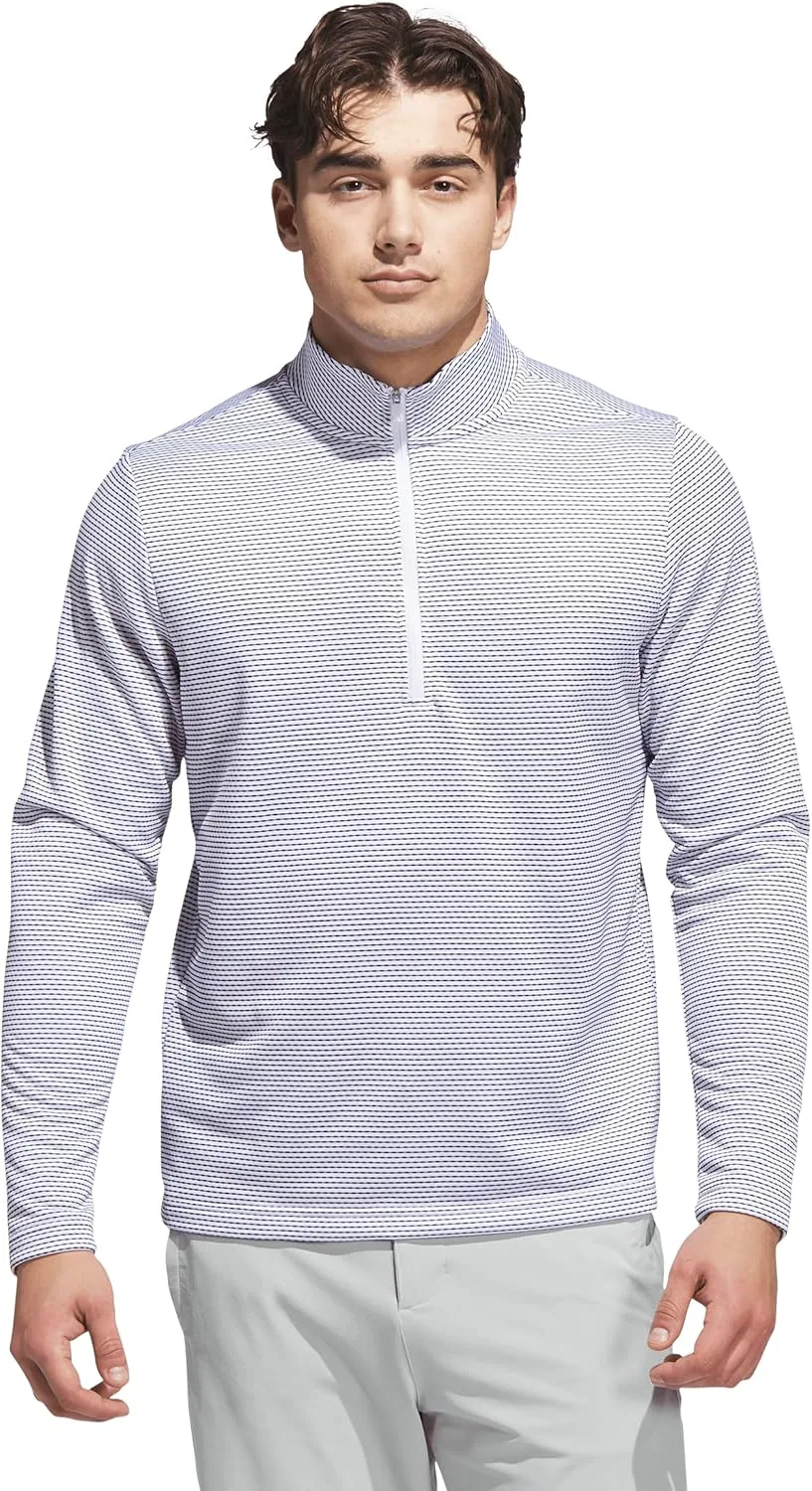 

Adidas мужская футболка с принтом и молнией на четверть