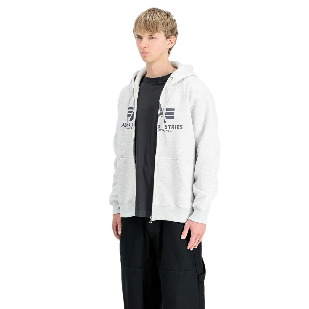 

Толстовка Alpha Industries Basic full zip, серый