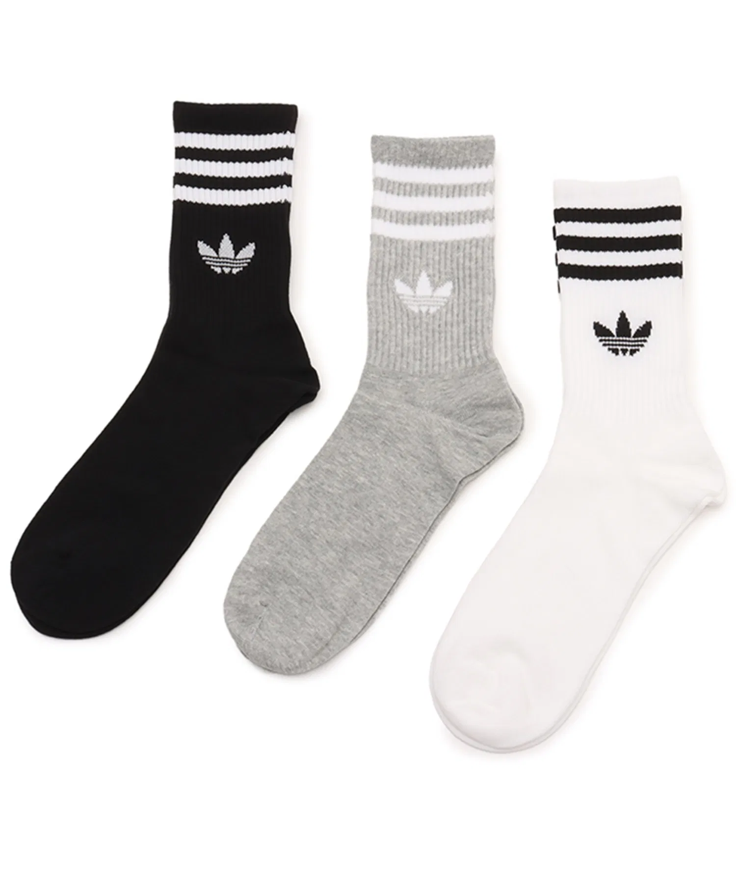 Носки adidas 3S CREW S 3P / Adidas 3 Stripes Crew Socks 3P — фото 3