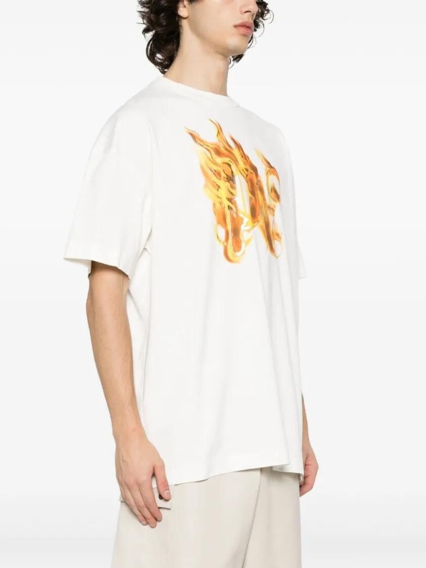 

Футболка с логотипом Palm Angels, белый