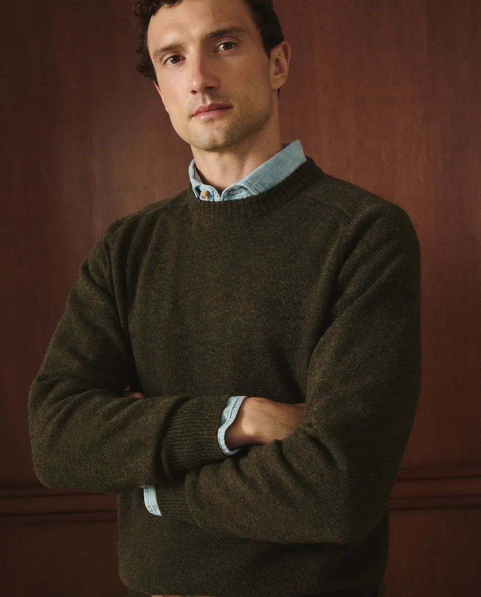 

Мужской джемпер из овечьей шерсти Lloyd's, хаки