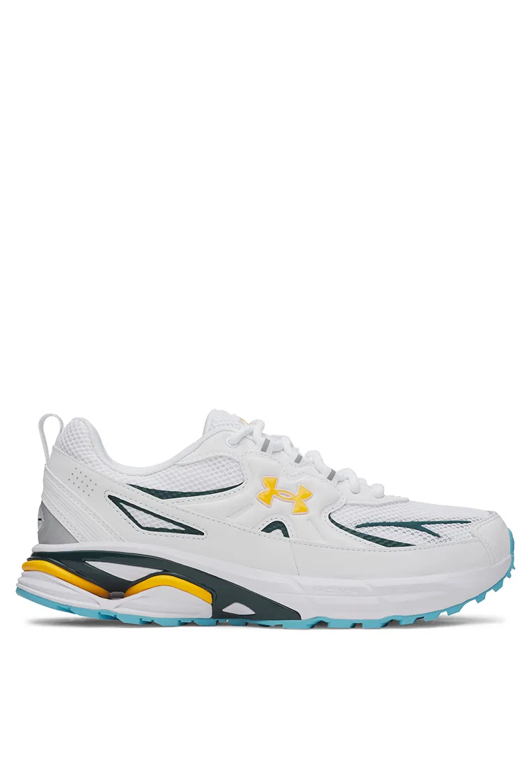 Кроссовки спортивные мужские Apparition Tech Under Armour, белый/зеленый/золотой
