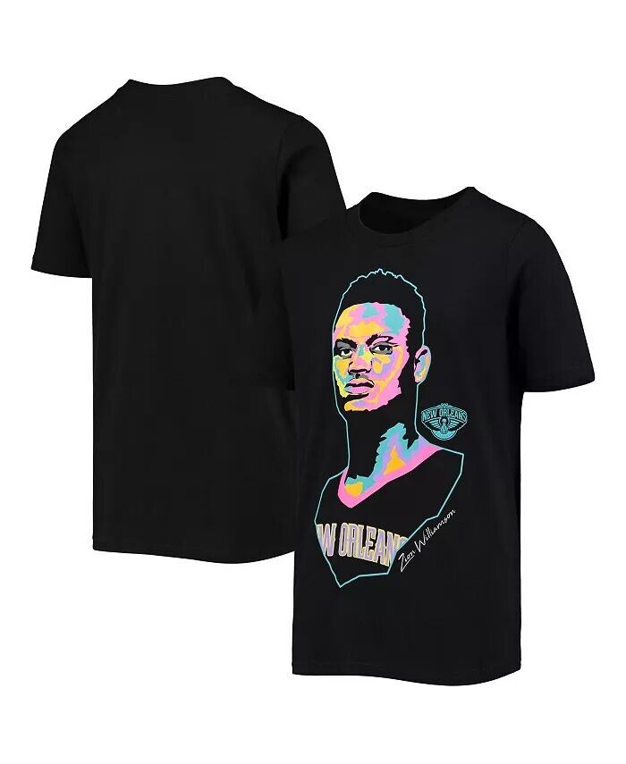 

Черная футболка Big Boys Zion Williamson New Orleans Pelicans Artist Series Outerstuff