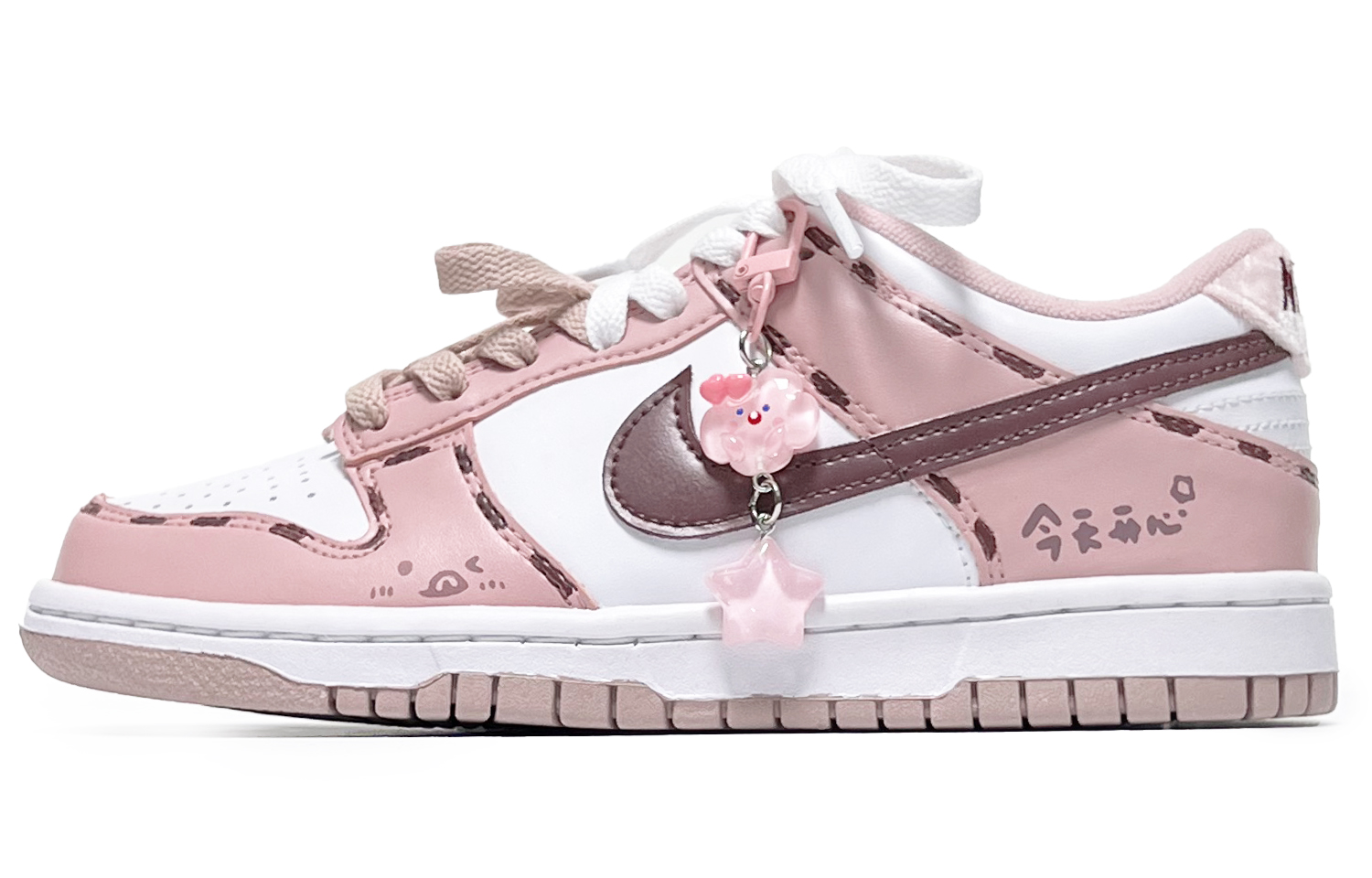 

Nike Dunk Pink Velvet низкие детские скейтбординг кроссовки Pink для подростков