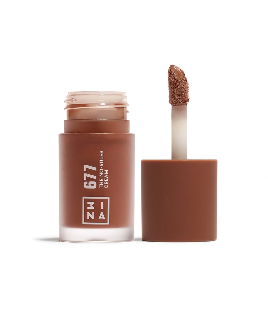 

Кремовые румяна 3INA The No-Rules Cream, Nr. 677 - Dark brown, 8 ml