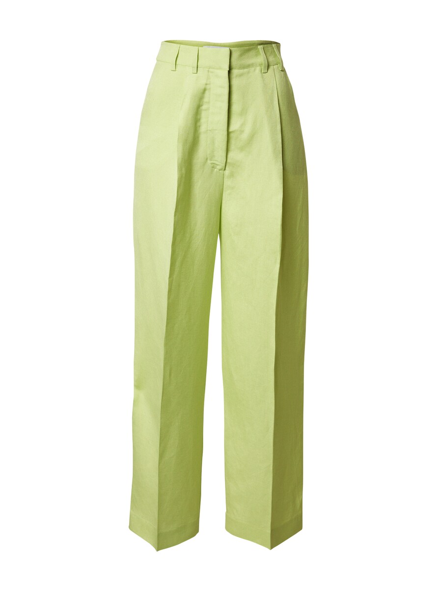 

Брюки со складками спереди EDITED Regular Pleat-Front Pants Kaj, лаймовый