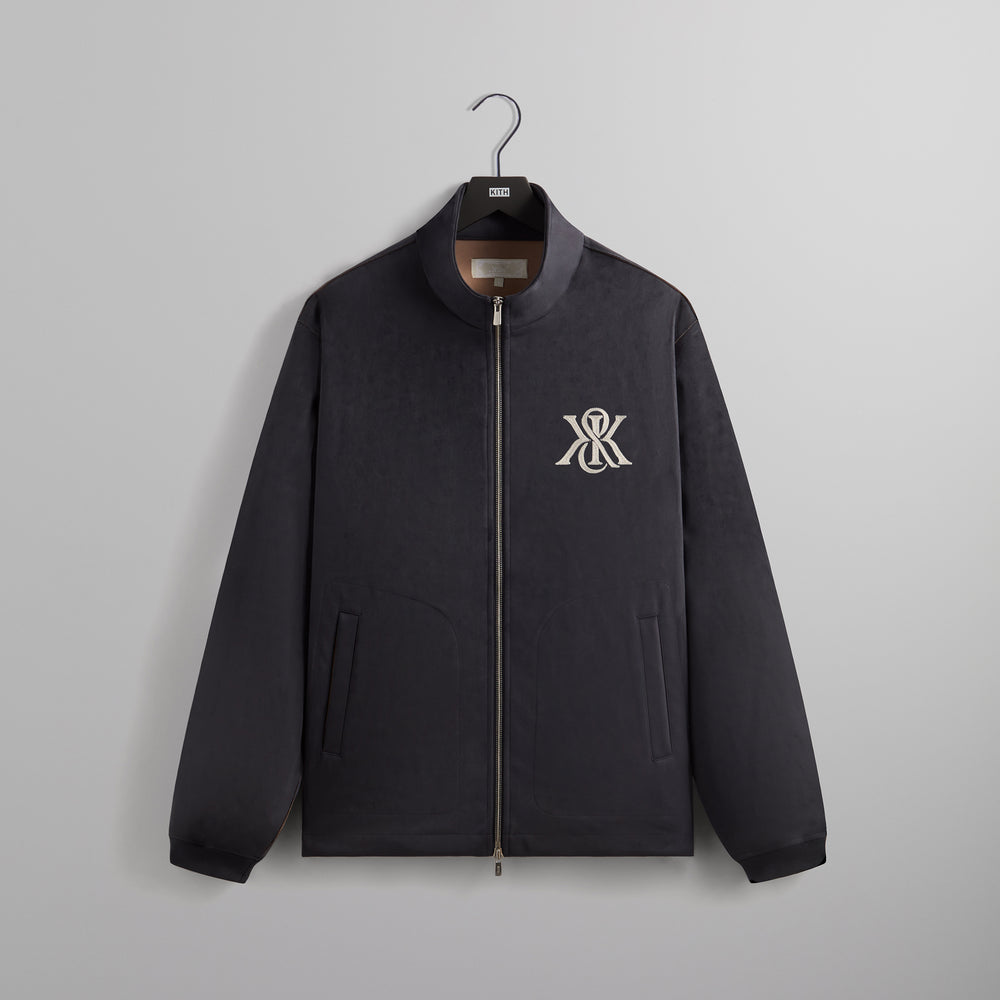 

Куртка Kith Bonded Microsuede Ali Track Jacket, черный