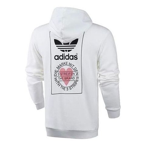 

Толстовка adidas originals Valentine's Day Series Back Printing Logo White, белый