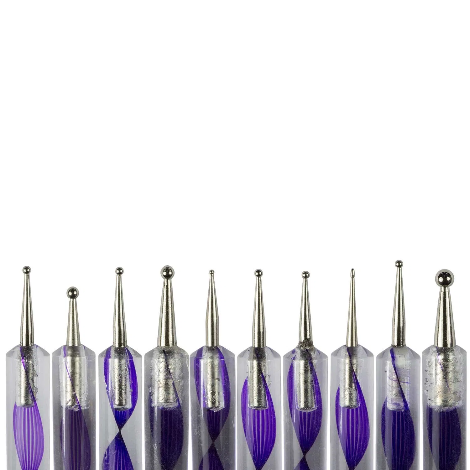 Набор дотсов для нейл-арта «Purple Swirl», 5 штук ‎Nails Factory