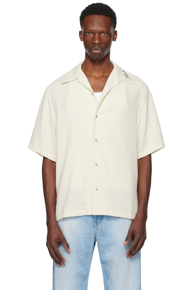 

Рубашка Amiri в стиле кэмп Amiri, цвет alabaster