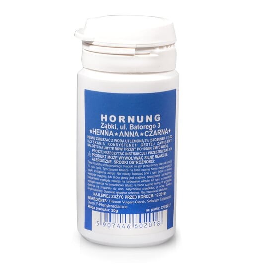 

Порошок черной хны, 20 г Hornung