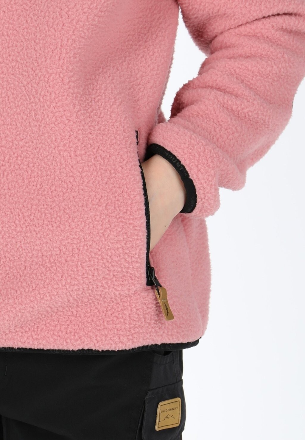 Флисовый свитер Swedemount, цвет dusty rose black — фото 4