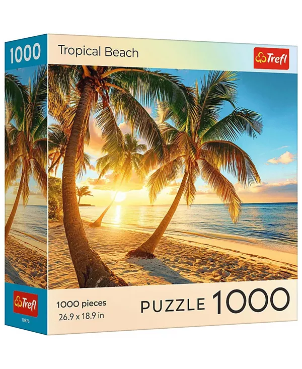 

Красный пазл из 1000 деталей - закат на тропическом пляже Trefl, multi-color
