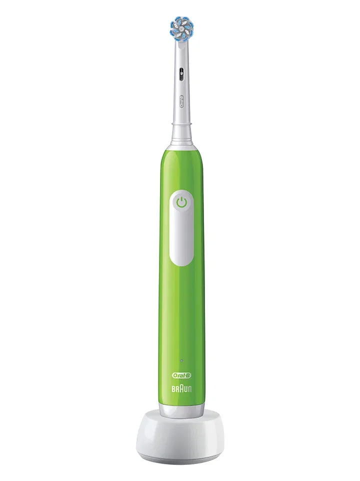 Электрическая зубная щетка для детей Oral-B зеленая — фото 3