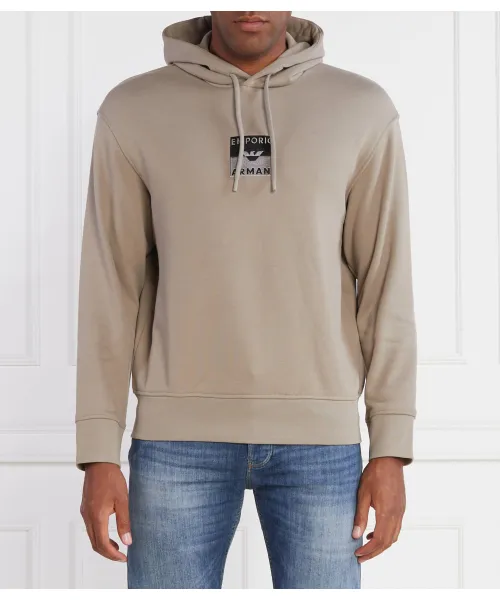 

Толстовка Regular fit Emporio Armani, бежевый