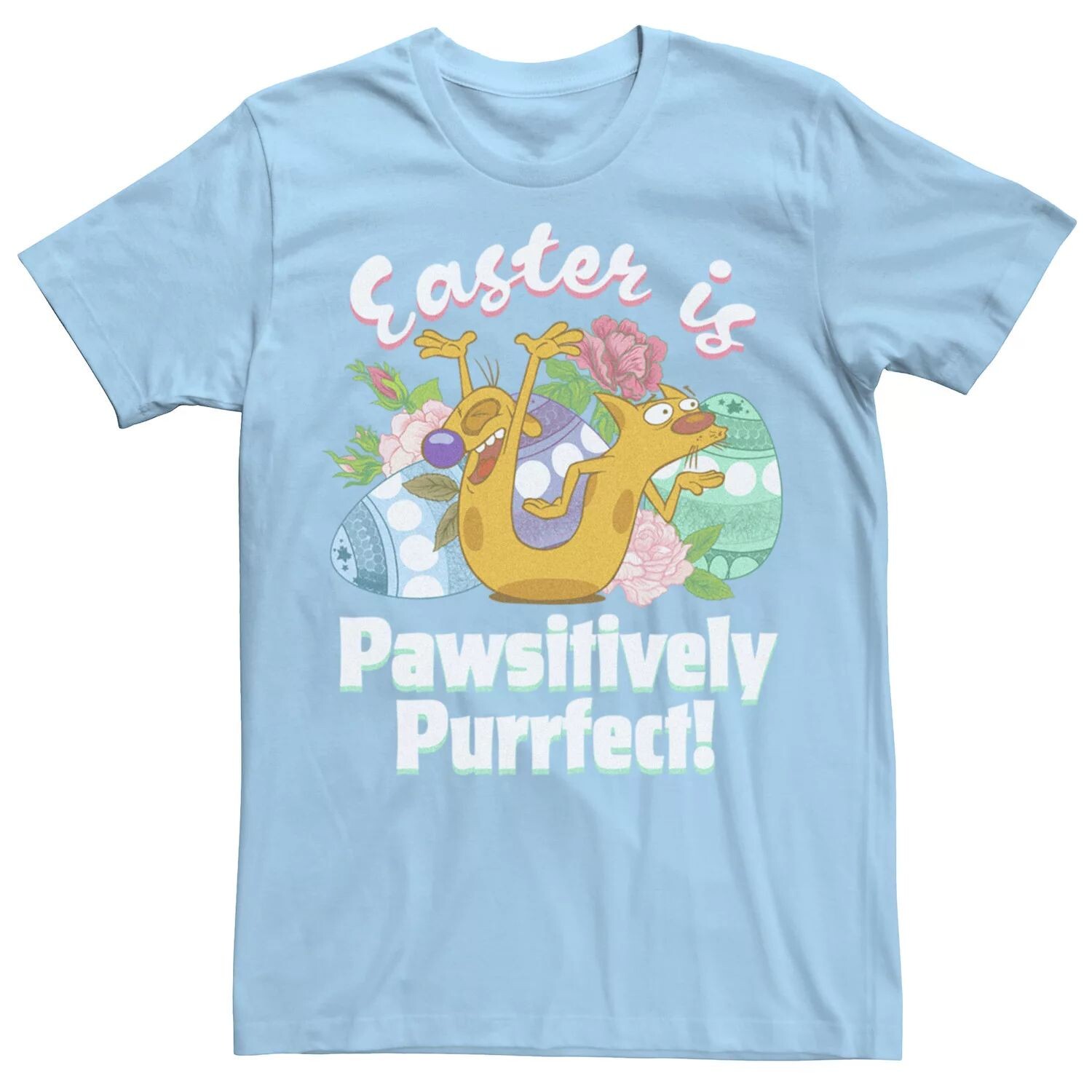 

Мужская футболка Nickelodeon CatDog «Passitively Purrfect» Licensed Character