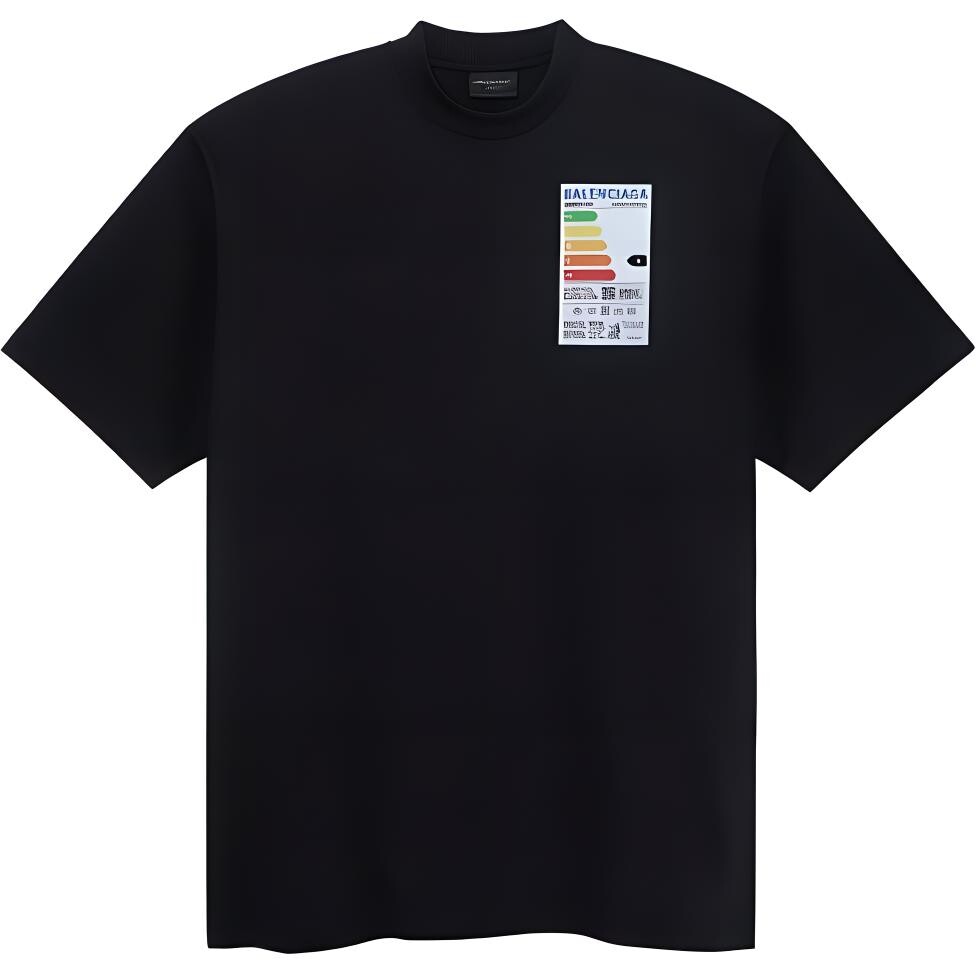 

Футболка мужская Balenciaga Logo Info, черный