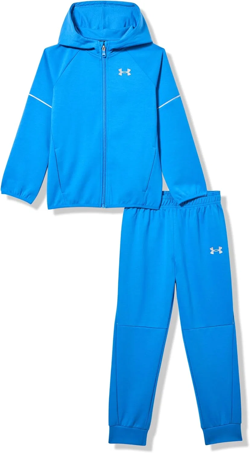 Спортивный комплект из толстовки и брюк Under Armour для мальчиков, Blue Atlantis