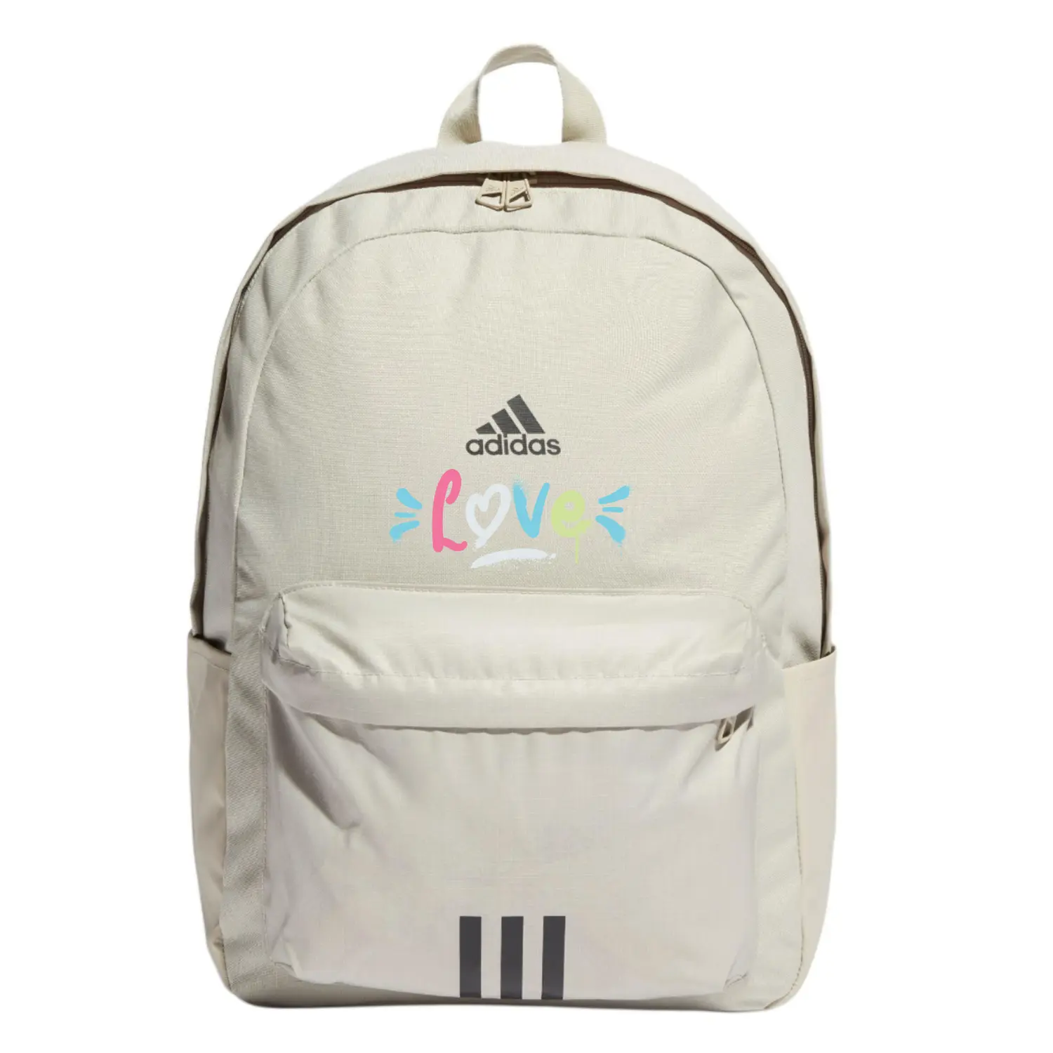 

Adidas Тканевый рюкзак унисекс светло-серый и черный, love