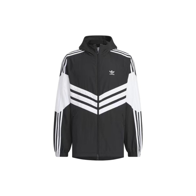 Курка Adicolor Windbreaker мужская черная Adidas Originals — фото 3