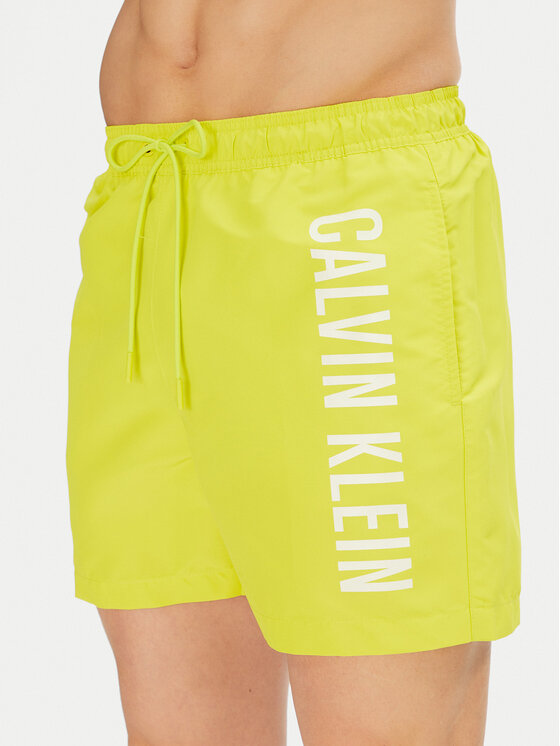 Плавки-Шорты обычного кроя KM0KM01092 Calvin Klein Swimwear, желтый — фото 4