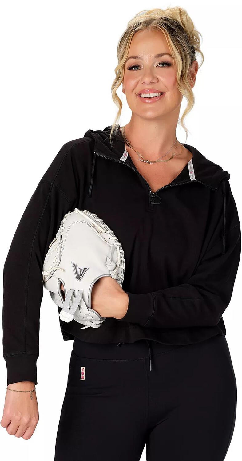 

Женская укороченная толстовка с круглым вырезом Easton Sports Jen Schro, черный