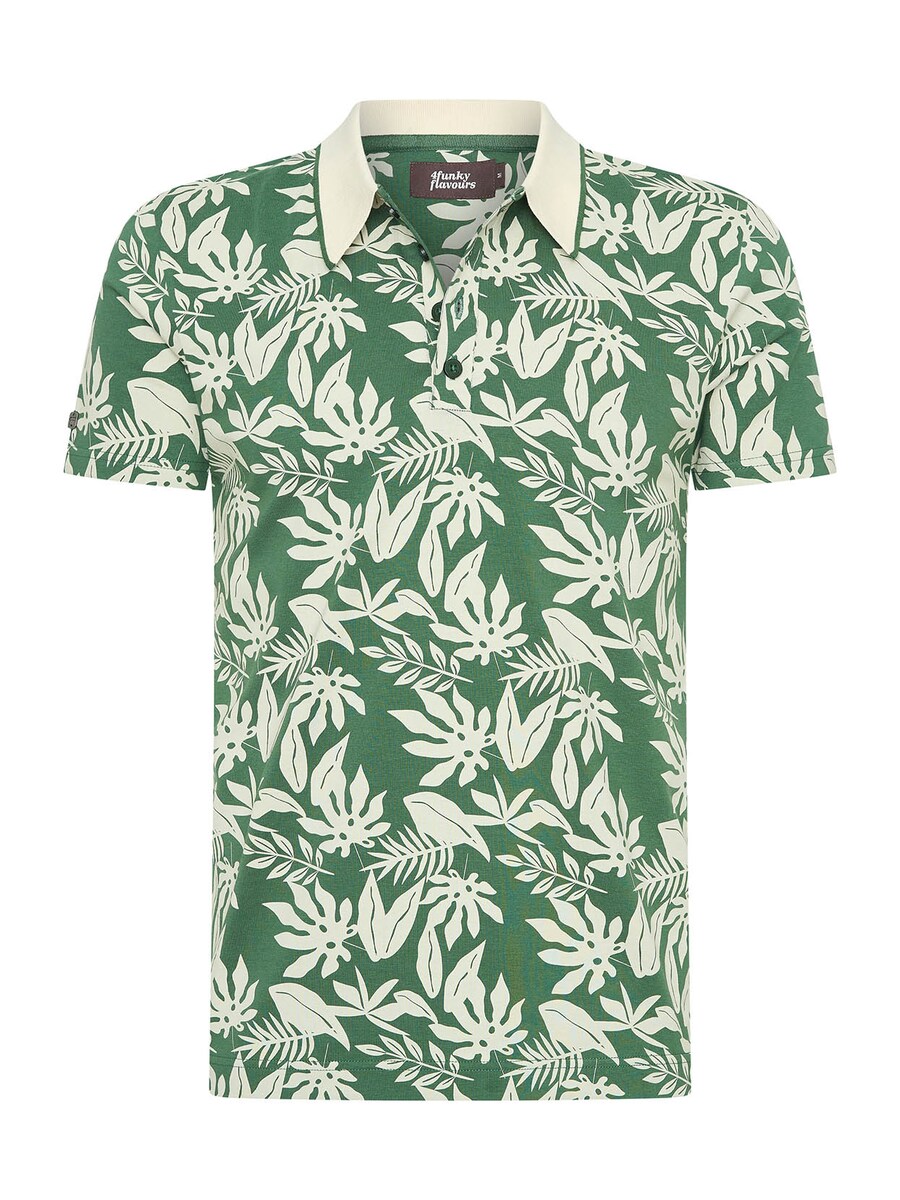 

Рубашка поло 4funkyflavours Shirt April Fool, цвет dark green/white