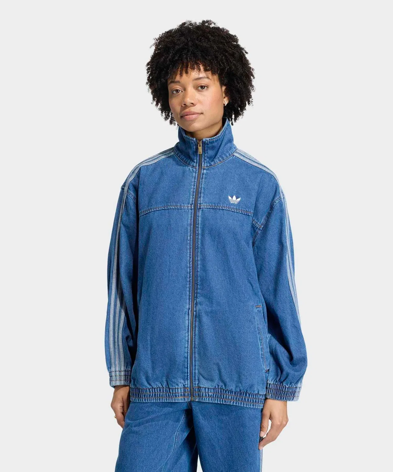 Трек-топ Firebird Adilenium Adidas Originals деним синий