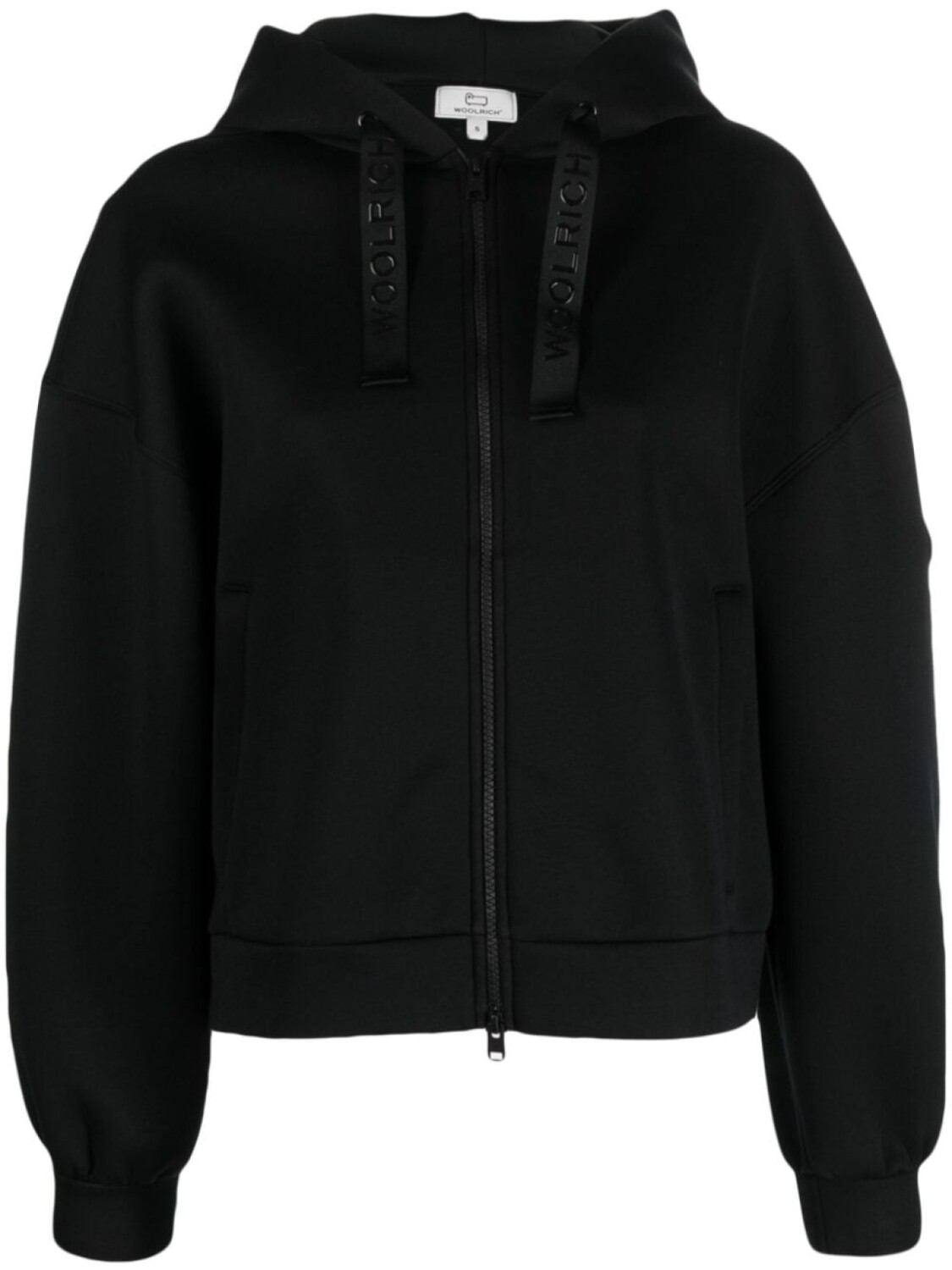 

Woolrich худи на молнии с логотипом, черный