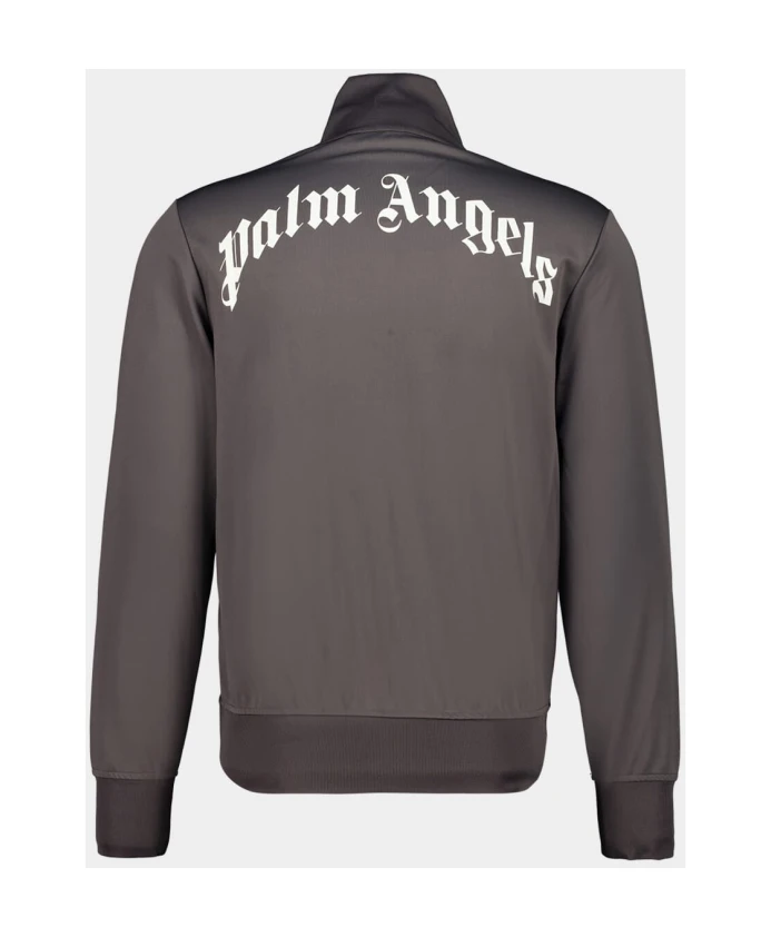 Спортивная куртка с изогнутым логотипом на спине Palm Angels, серый — фото 2