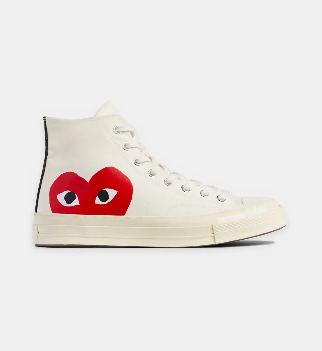 Высокие кеды Comme des Garçons PLAY X Converse из хлопка, белый
