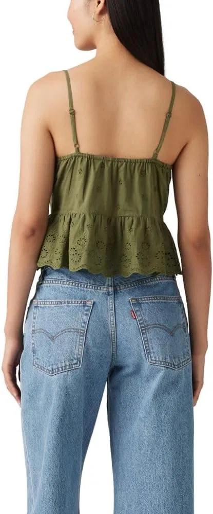 Блуза с ажурным узором Cora Blouse, Levi's, цвет морской мох — фото 2