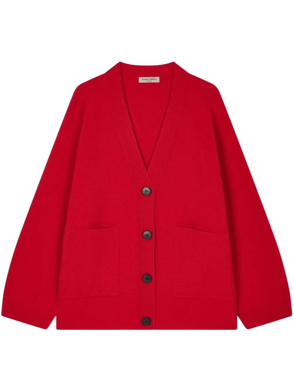 

Кардиган с V-образным вырезом STUDIO TOMBOY, красный