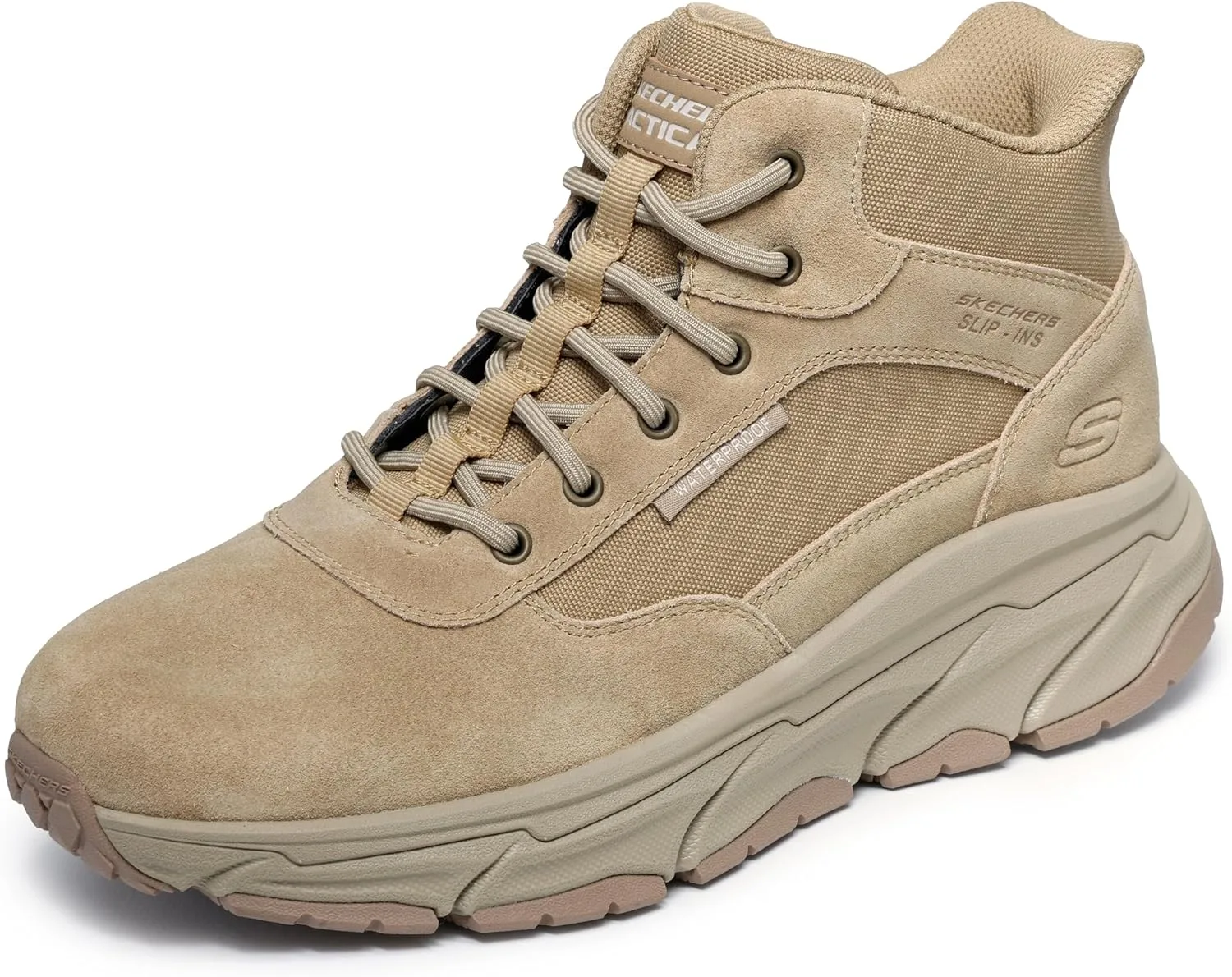 Мужские тактические военные ботинки Skechers D'lux Journey Sr-Duross с эластичной шнуровкой