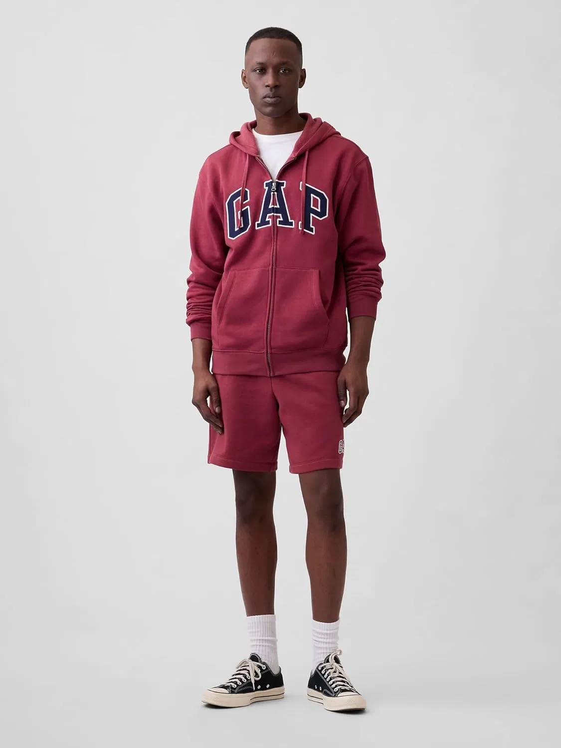 Худи-свитшот GAP, Logo Heritage Hoodie, Red Clay — фото 3