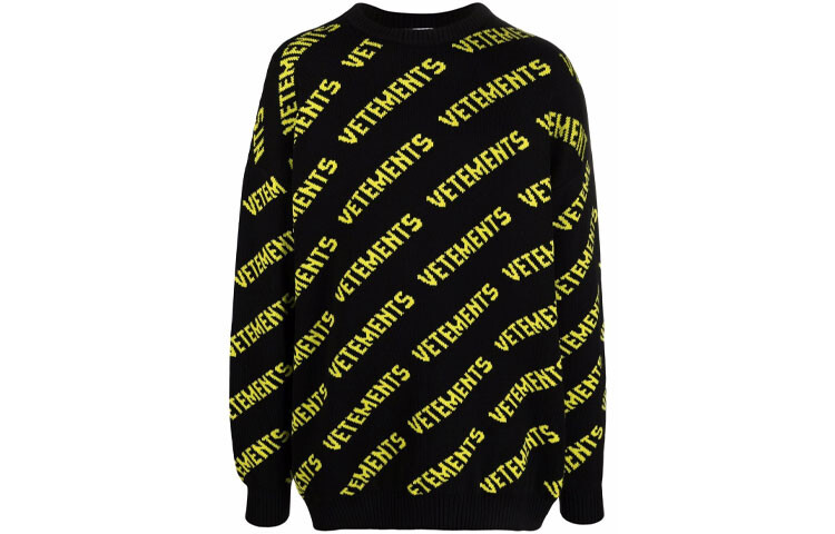 

Свитер унисекс черный Vetements, черный