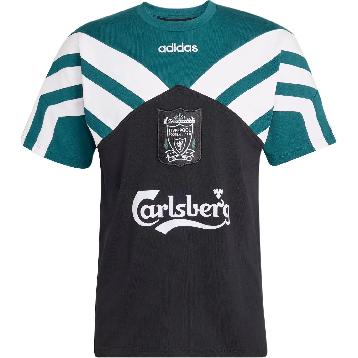 Футболка Liverpool FC мужская Adidas, Black/Wealth Green