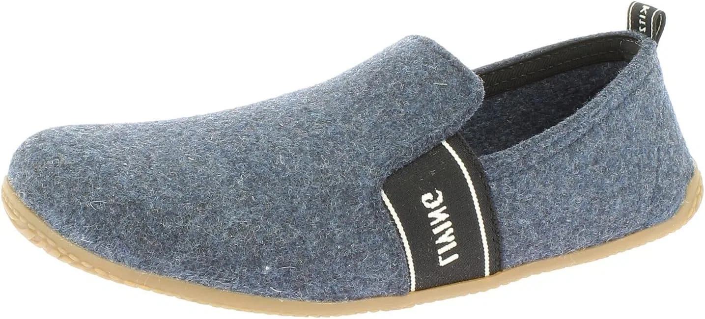 Детские унисекс тапочки Living Kitzbühel T-Model из фетра с надписью Lk, Midnight Navy