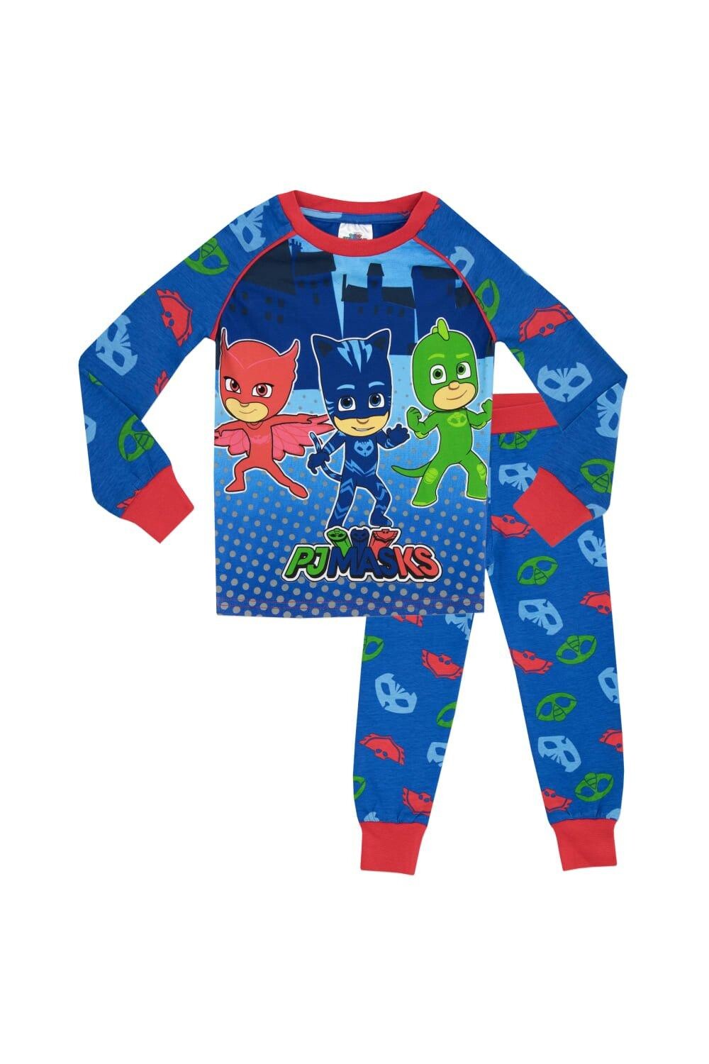 

Облегающая пижама с длинными рукавами PJ Masks, мультиколор