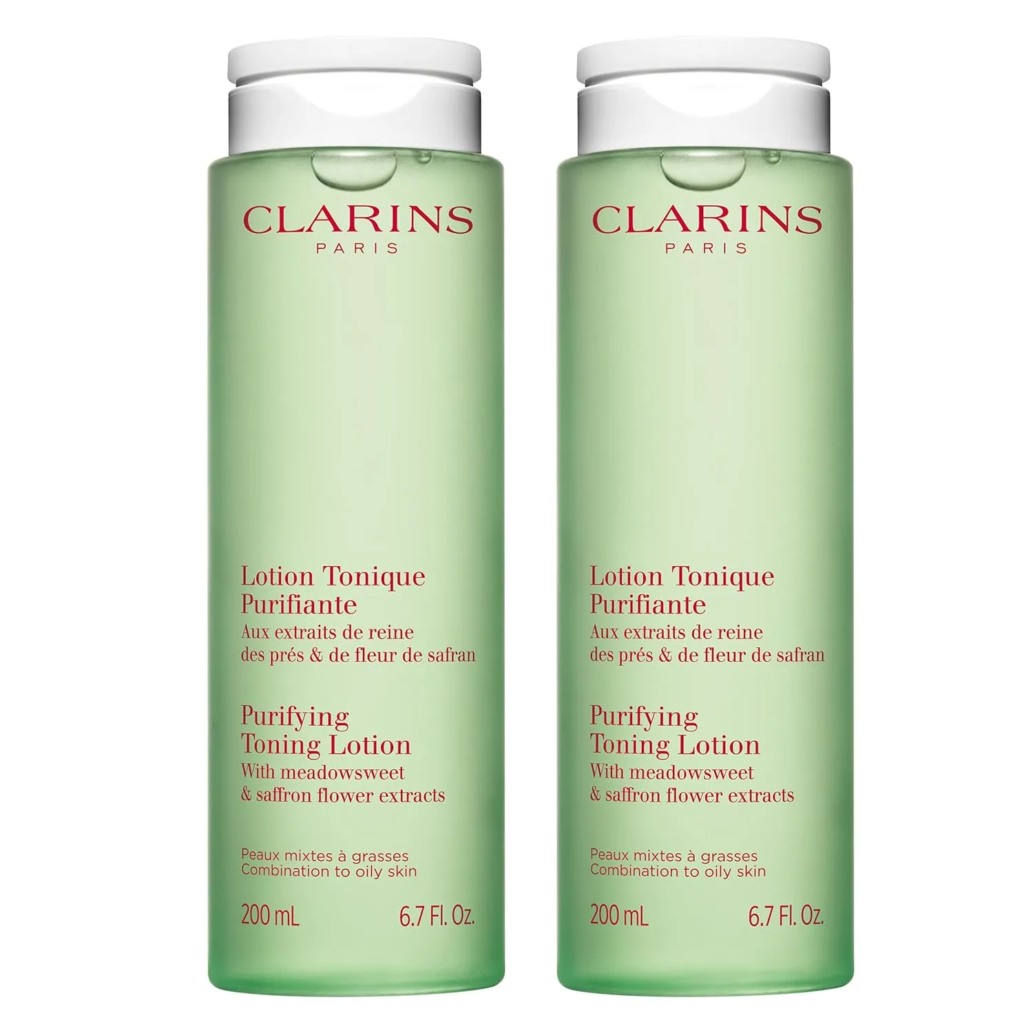 Лосьон Clarins — Purifying Toning Lotion для комбинированной и жирной кожи, очищает, увлажняет, матирует и, 198 мл