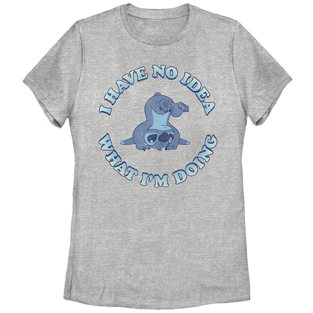 

Футболка Disney's Lilo & Stitch No Idea Stitch с рисунком, цвет Athletic Heather