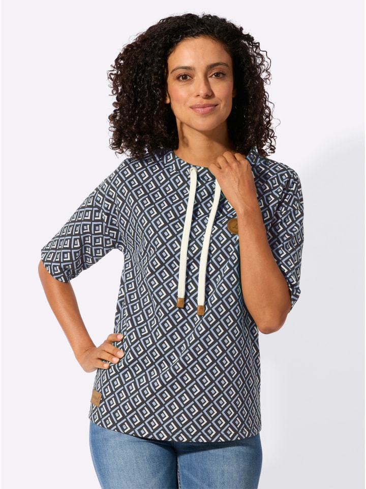 

Толстовка с рисунком ледяного сине-черного цвета WITT WEIDEN