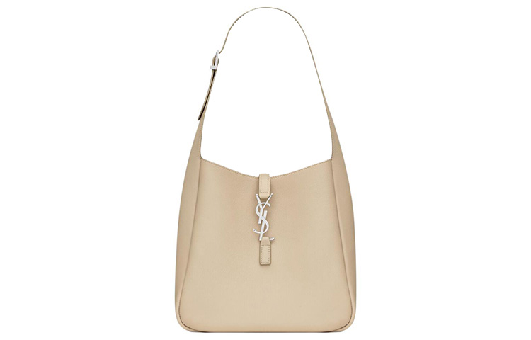 

Кожаная сумка Hobo, женская сумка через плечо, цвет Sea Salt SAINT LAURENT